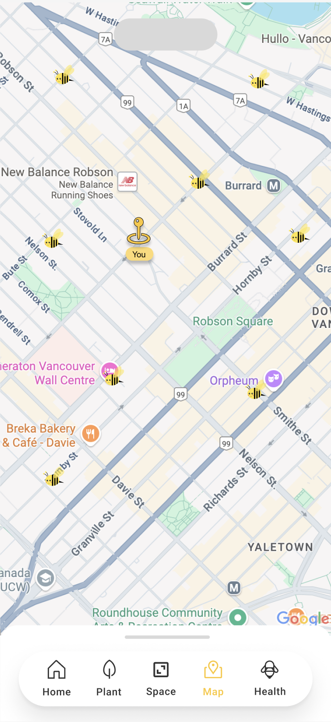 Hive coverage heatmap