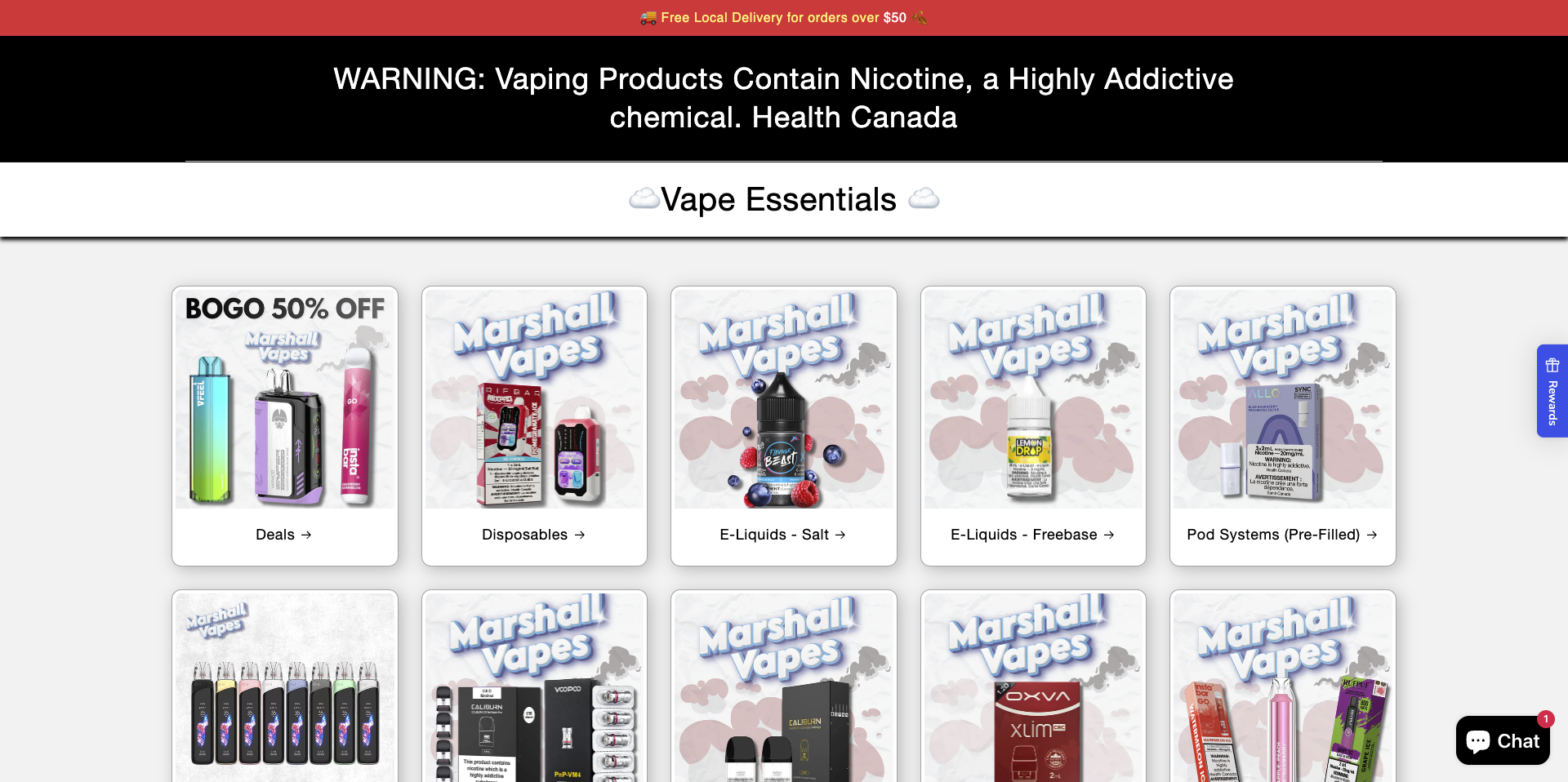 Vape Essentials Grid